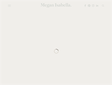 Tablet Screenshot of meganisabella.com